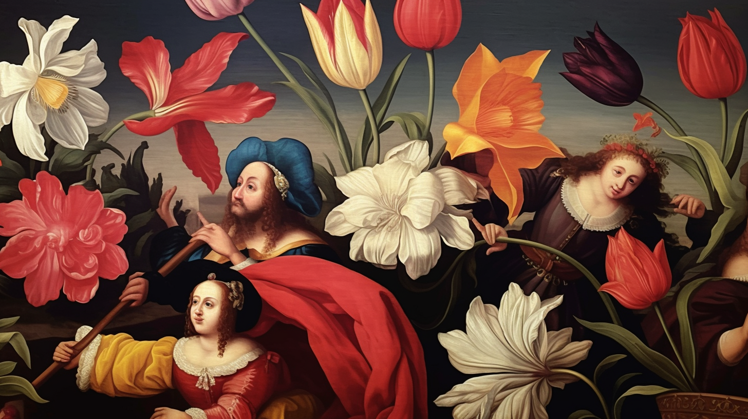 The Tulip Mania was the first major speculative bubble in history that happened in Netherlands in the 17th century.